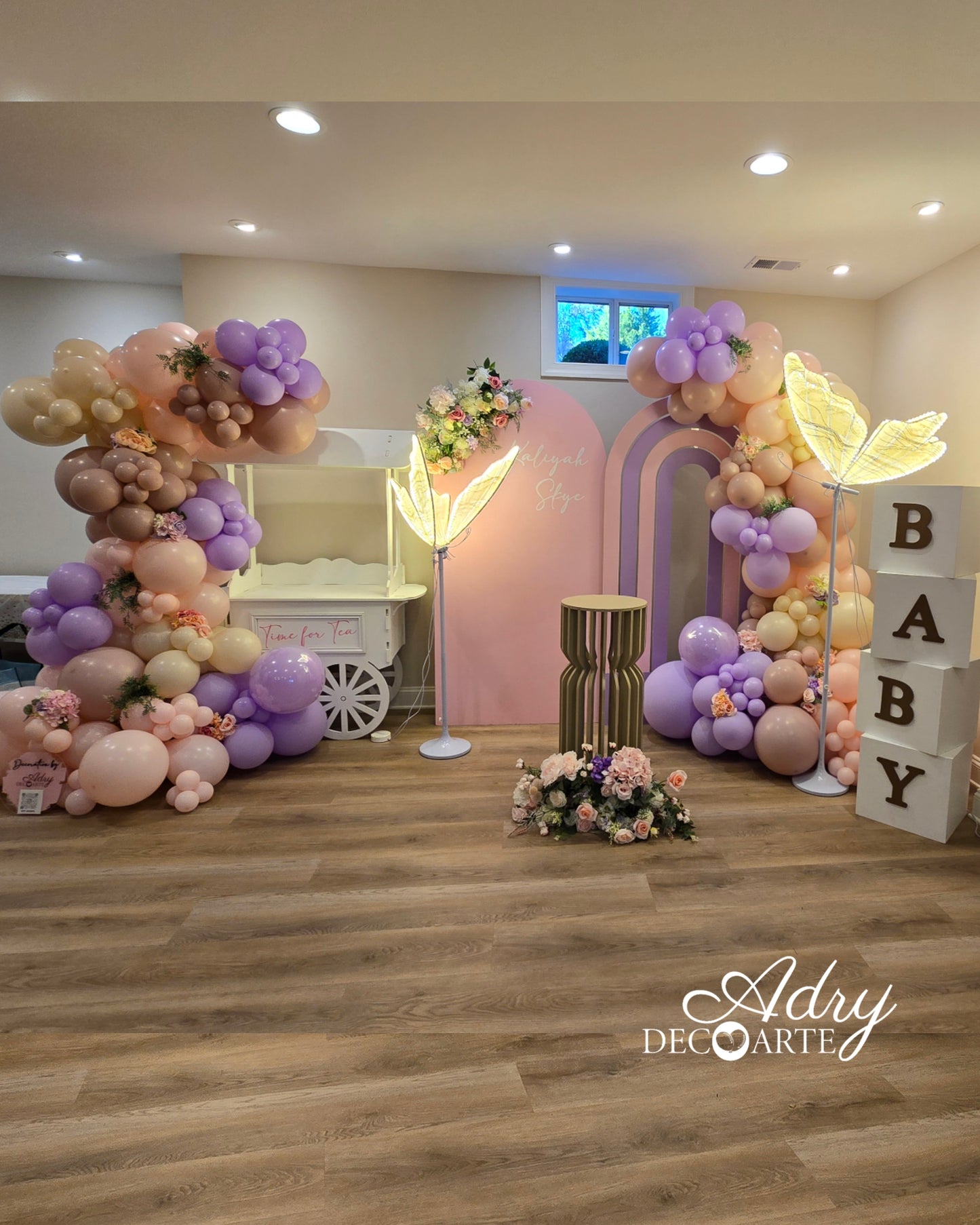 Baby Shower Pink and Butterflies