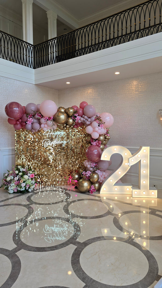 Shimmer Wall Birthday