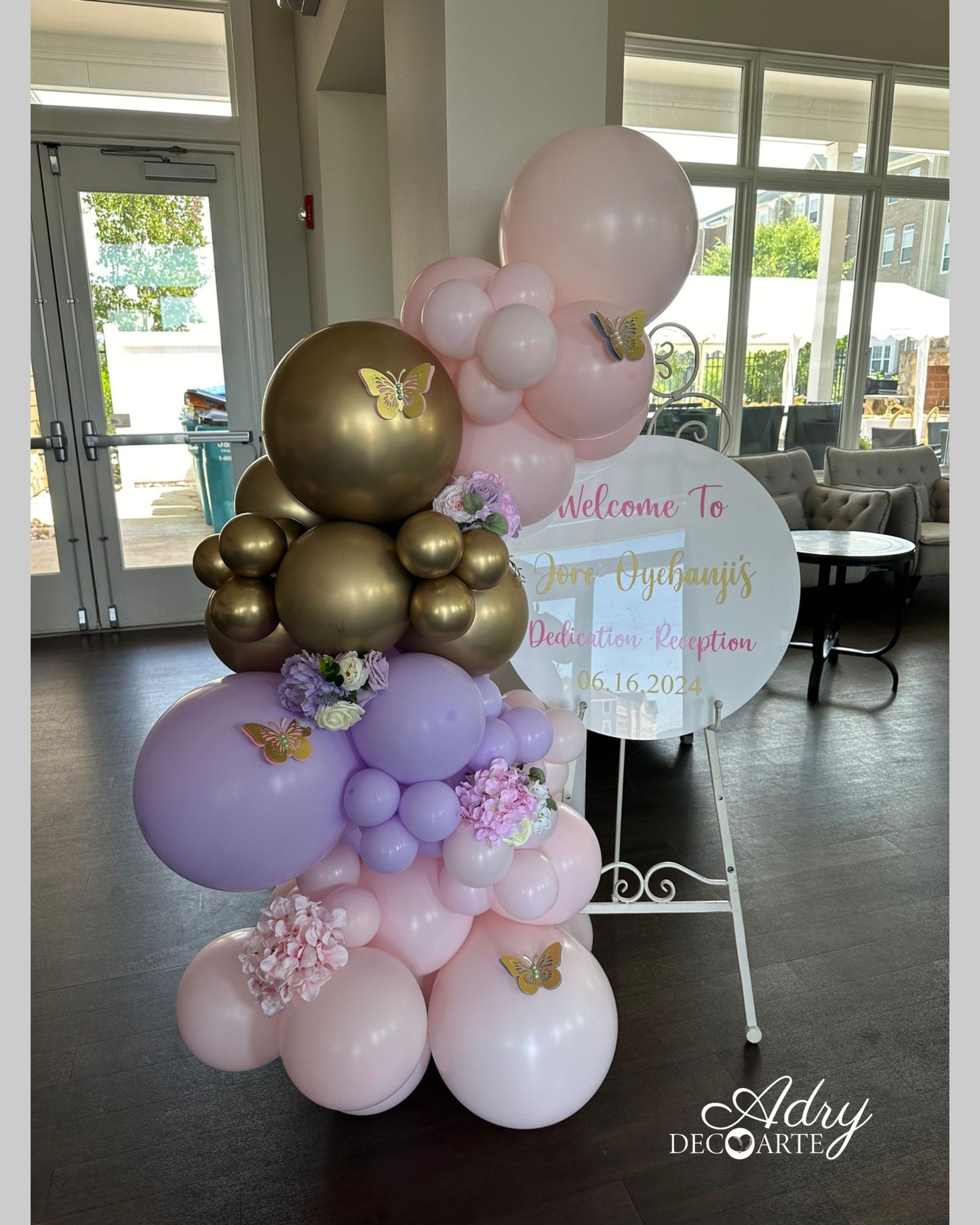 Baby Shower Butterfly (Pink and Lila)