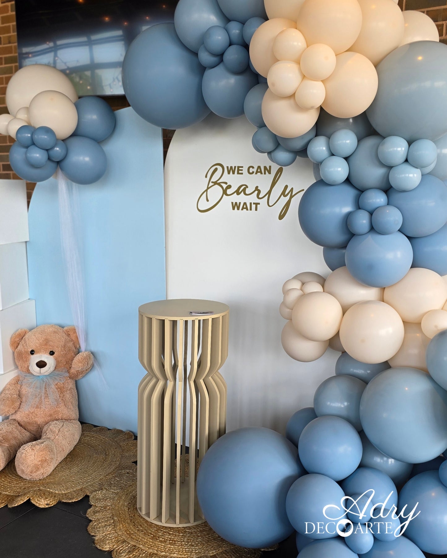 Baby Shower Blue and teddy bear