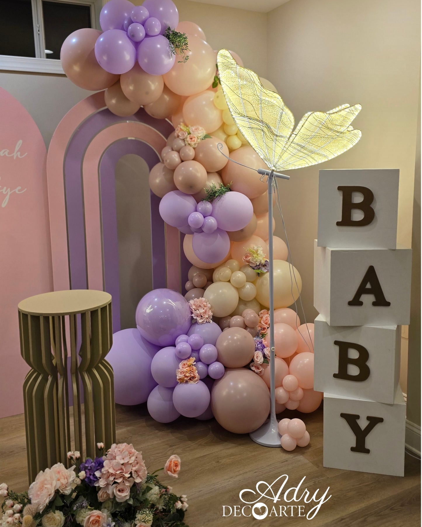 Baby Shower Pink and Butterflies