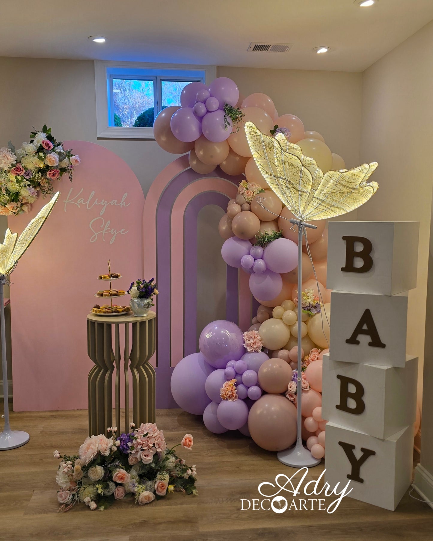 Baby Shower Pink and Butterflies